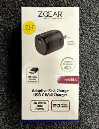 Z Gear USB-C Fast Wall Charger - 20 Watts