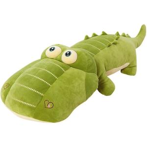 Crocodile Plush Toy Stuffed Animal 26 Inch Green Large Giant Alligator Animal Stuffed Plushies Super Soft Cute Cuddly Pillow Cushion Stuff Dolls Xmas Gift for Children Kid Boys Girls, 26Inches, 20"