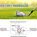 2 x Golf Impact Tape Clear Golf Club Stickers for Accurate Ball Striking Sticky Golf Pro Club Sweet Spot Analysis Improves Skills Quality Training Aid for Golf Beginners and Fans (Qty: 60P)