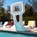 Step2 Vero Pool Basketball Hoop, Outdoor/Indoor Waterproof Patio Furniture, Made of Durable Plastic, 4.5 Feet, White