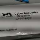 Cyber Acoustics CA-2014USB 2.0 Multimedia Desktop Computer Speakers, Compatible with USB C or A Devices, Adapter Included