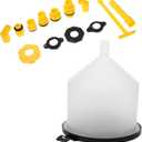 1set Coolant Filling Kit Spill Radiator Funnel for Easy Automotive Coolant Handling Construction Compatibility for Antifreeze and More