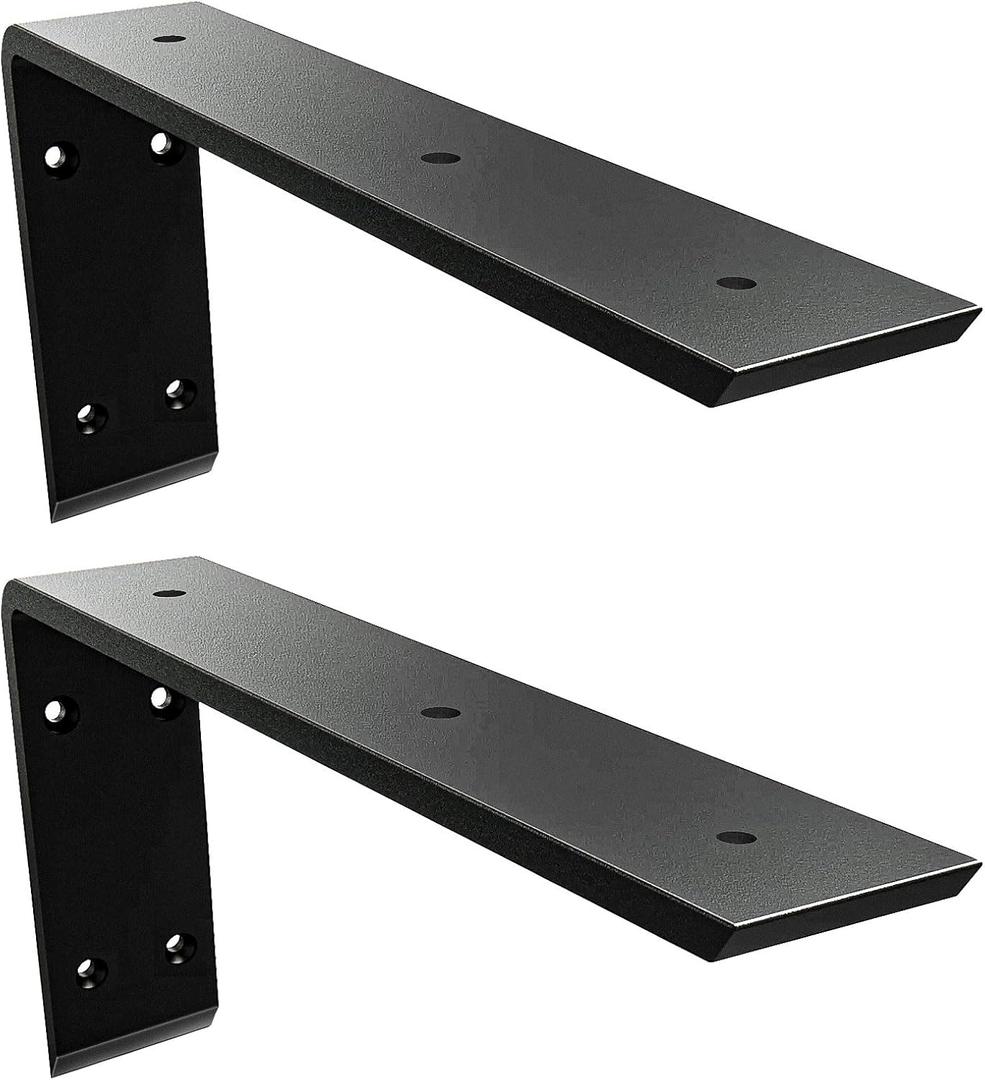 Countertop L Brackets 20 Inch Heavy Duty Granite Countertop Bracket 0.4 Inch Thick 20"x8"x2.5" Hidden Countertop Support Brackets for Quartz/Granite/Wood/Concrete/Laminate Countertops (2pack)