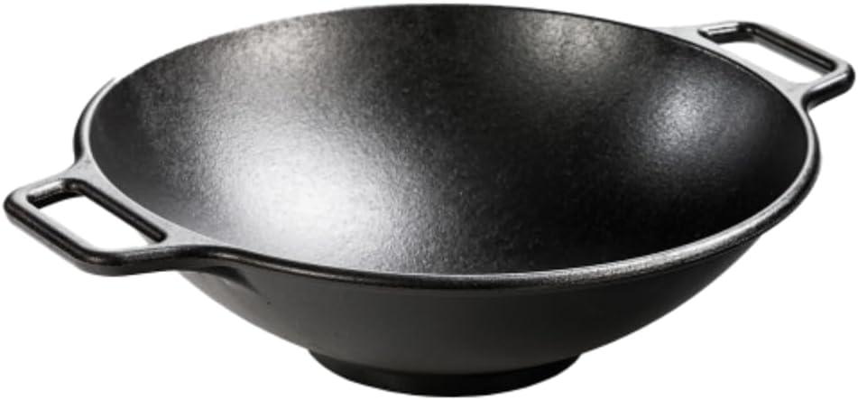 Lodge Manufacturing Company L9MW Mini Wok Cast Iron, 9", Black