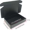 Black Cardboard Shipping Box 14 x 10 x 2.2 Inch Corrugated Packaging Storage Boxes 10 Pack (Inside Size: 13.5 x 10 x 2.1")