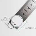 180 Pieces Metal Rim Tags Key Tags Round Paper Tags with Metal Rings for Car Keys and Door Keys,White
