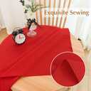 2 Pack Small Square Table Cloth 36X36 Inch Red Washable Fabric Tablecloth Polyester Solid Table Cover for Night Stand End Table Side Table Outdoor Indoor