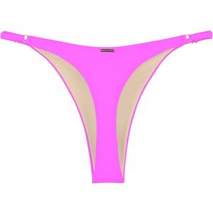 RELLECIGA Women's Adjustable High Cut Thong Bikini Bottom (Large)