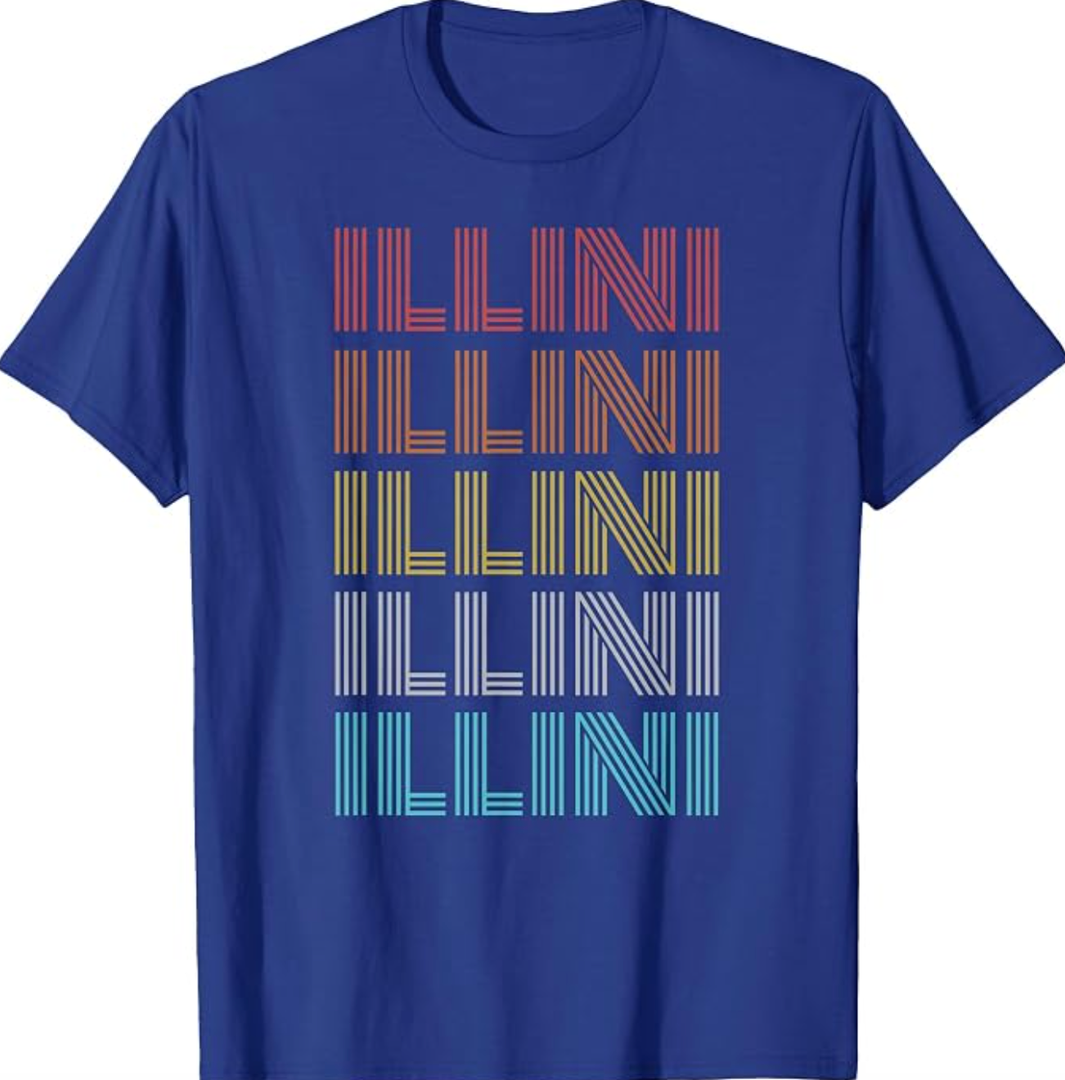 Retro Vintage Illini T-Shirt, XL
