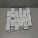 Art3d Peel and Stick Backsplash for Kitchen White Subway (10 Tiles, Thicker Design) (White With Black Grout)