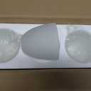 3 Pack Frosted Glass Shade, Bell Shaped Light Fixture Replacement Globe or Cover with 1-5/8-Inch Fitter for Chandelier Wall Sconce Pendant Light, G0030