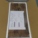 QEEIG Bathroom Floating Shelves for Wall - 15.7" Wall Mounted Shelf Over Toilet Farmhouse Home Decor Display Bookshelf Small 15.7 x 6.7 inch Set of 2, Rustic Brown (008-40BN)