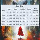 TOONRAIN Little Red Riding Hood Costume Kids Fairytale Dress with Cloak Pron Book Character Halloween Christmas for Girls (Red) 7-9Y
