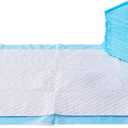 Amazon Basics Heavy Duty Dog and Puppy Pee Pads, Leak-Proof 5-Layer Super Absorbent, Quick-Dry Surface for Potty Training and Housebreaking, Giant Size, 27.5 x 44 Inch, Blue & White, 30-Pack