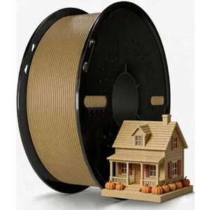 3D Printer Filament 1.75mm Wood PLA+ Filament Accuracy +/- 0.02mm, 1kg Spool (2.2lbs), Tangle-Free, Clog-Free,High Compatibility Easy Printing,Fit Most FDM 3D Printer