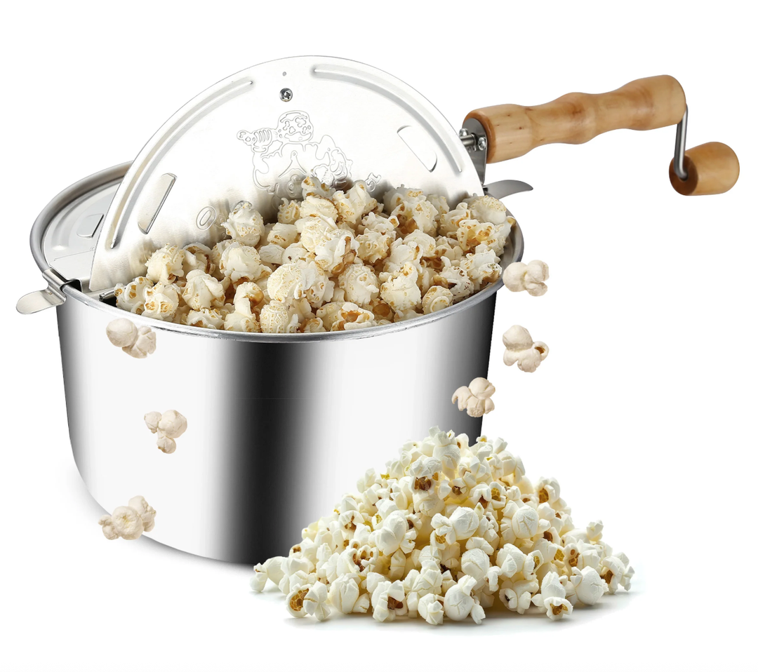 Great Northern Popcorn Stovetop Popcorn Maker, 6-Quart Stovetop Popcorn Maker