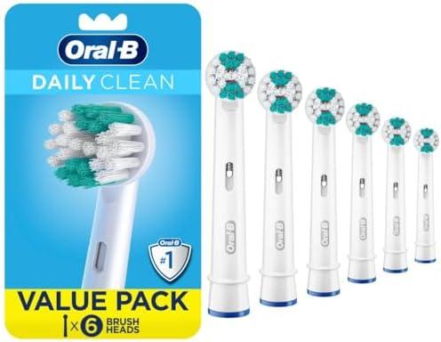 Oral-B Daily Clean Replacement Brush Heads for an Oral-B Electric Toothbrush, Pack of 4