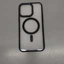 SUPFINE Magnetic for iPhone 14 Pro Max Case (Compatible with MagSafe) (Military Grade Drop Protection) Translucent Matte Shockproof Phone Cover,Black