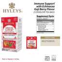 Hyleys Immunity Tea With Echinacea Goji Berry Flavor - 25 Tea Bags (1 Pack) - Support Your Immune System (EXP 01/31/27)