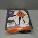 Hooded Adult Pumpkin Poncho Costume for Women - 2025 Christmas Jack-O'-Lantern Poncho & Candy Bag, One Size (Orange)