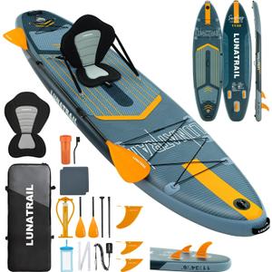 11' x 34" Extra Long Extra Wide Inflatable Stand Up Paddle Board SUP Kit Item Highlights