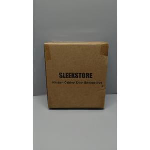 Kitchen Cabinet Door Storage Box,Self Adhesive Wall Mounted,Wardrobe/Bathroom/Refrigerator Small Items Organizer,Oil bottle/Seasoning storage (3 Piece)