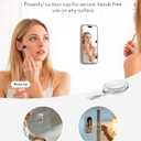 ESR for MagSafe Suction Mount, Sticky Phone Grip, Magnetic Phone Suction Grip, Silicone Suction Cup Phone Mount, Hands-Free Mirror Phone Holder for iPhone 17 16/Android/S25/Google, TikTok/Video, White