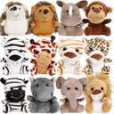 Small Stuffed Animals Bulk, 12 Pieces Cute Plushies, 4.5 Inch Mini Plush Toys, Treasure Box Toys for Classroom, Party Favors for Kids, Plush Keychain, Claw Machine Prizes