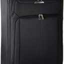 Samsonite Solyte DLX Softside Expandable Luggage with Spinner Wheels, Midnight Black, Checked-Large 29-Inch