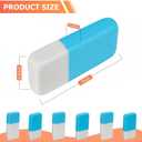 3 x AmoreAngel Crafts 8 Pcs Eraser, Blue and White Dual Color Pencil Erasers, for Writing Correction, Sketch Pencil Eraser, Office Supplies, Back to School Supplies