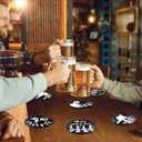 Valdivia Retro Vinyl Record Coasters with Player, 6 Pcs Music Coasters for Drinks, Bars, Cool Apartment Decor and Funny Housewarming Gifts New Home Presents for Music Lovers, Birthday Gifts for Men