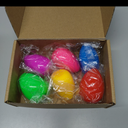 6 Pack Easter Basket Stuffers for Kids , Easter Bunny Squishy Stress Balls, FlourMade Easter Toys for Stress Relief, 6 Colors, Easter Gifts & Decor(Egg Shape) Pack of 2