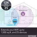 NETGEAR Dual-Band WiFi 5 Range Extender (EX6170) Coverage up to 1,500 sq. ft., 25 Devices with AC1200 (up to 1200Mbps Speed) Wireless Signal Repeater - Compact Wall Plug Design White