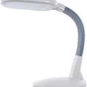 LED Desk Lamp - Sunlight Lamp with Adjustable Gooseneck Arm - Home and Office Desk Lamps Great for Reading and Crafting by Lavish Home (White) (26")