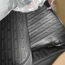 BDK Motor Trend WingRunner Heavy Duty Rubber Rear Floor Mat Liner, Trim-to-Fit Back Row Non-Slip All Weather Interior Protection Universal Fit Trucks Cars Sedans SUVs, Fits 2nd or 3rd Row - Black