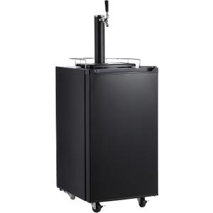 Garvee Kegerator and Keg Beer Cooler, Single Faucet Draft Beer Dispenser, Full Size Keg Refrigerator With Shelves, Stainless Steel, Drip Tray & Rail Garvee Kegerator and Keg Beer Cooler, Single Faucet Draft Beer Dispenser, Full Size Keg Refrigerator With Shelves, Stainless Steel, Drip Tray & Rail
