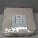 Nestl Short Queen Bed Sheet Set - Linen - Instantly Soft Microfiber, No Break-in Wash - 4-Piece Deep Pocket Sheets & Pillowcases, Stays Put All Night