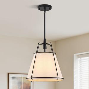 Klgxnrd Black Pendant Light, Modern Farmhouse Cage Kitchen Island Lighting, 12.5”