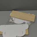 2Pcs Cloud Floating Wooden Shelves Wall Mounted Storage Display Shelves for Bedroom Wall Decoration Space Saving Wall Shelves for Home Decor and Storage Organization, White