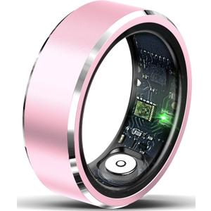  Smart Rings for Women Ladies Smart Ring Health Ring Blood Oxygen Blood Pressure HR Heart Rate Monitor Fitness Tracker Sleep Step Counter Waterproof Compatible with ios Android Phones Size 10
