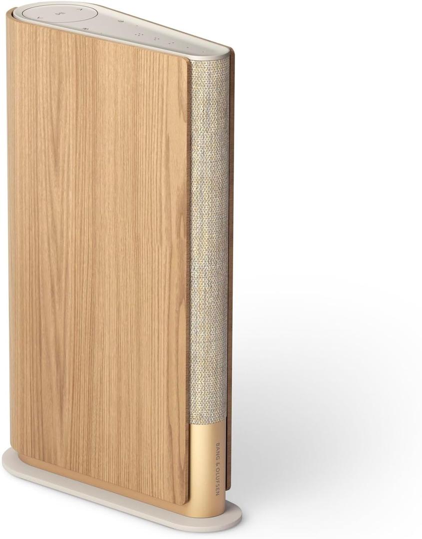 Bang & Olufsen Beosound Emerge Wi-Fi Multiroom Speaker, Gold Tone/Light Oak