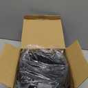 Rechargeable Solar Fan Outdoor for Camping - 10400mAh Battery Operated Fans Solar Portable Tent Fan for Greenhouse,LED Lantern,4 Speeds with PowerBank for Car,Ship,Carnival (Black)