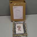 Sunlit Vintage Picture Frame 4x6 Inch, Luxury Antique Photo Frames with Glass Front, Photo Display, Tabletop Wall Hanging, Gift Ideas, Retro Blue and Gold