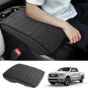 Karltys Center Console Cover for 2019-2025 2026 Dodge Ram 1500 2500 3500, Leather Console Armrest Cover for Ram 1500 Anti Scratch Waterproof Middle Console Pad Protector (Bucket Seats Only)