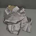 Ekouaer Womens 2 Piece Silk Satin Pajama Set Long Sleeve Lounge Sets Button Down Shirts and Pants PJs Soft Sleepwear Sets Light Grey M