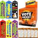 Fancy Land 57 Pcs Halloween Party Costume Contest Ballot Set Voting Ballots Trophy Ribbons Halloween Costume Contest Awards Halloween Party Favors for Kids Adults