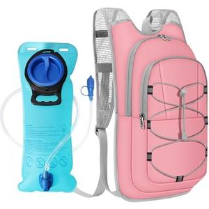Hydration Backpack - Lightweight Water Backpack with 2L Water Bladder Bag, Running Hydration Vest Backpack for Men Women, Hydration Pack for Hiking, Cycling, Climbing MIYCOO Pink