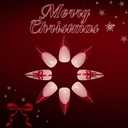 4 x 24 Pcs Christmas Press on Nails Long Stiletto Red French Tip with Glitter Design Almond Fake Nails Full Cover Glossy Red Bow Pattern False Nails Artificial Acrylic Stick on Nail for Women (Styl 37)