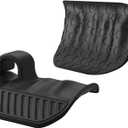 3 x Weight Lifting Grips for Men Women, Rubber Gym Grips Pads for Palm Protection, Anti-Slip Hand Palm Protection Wrist Wraps, Fingerless Workout Gloves for Men, Exercise Support Accessories (Black)