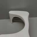 Squatty Potty Simple Curve Bathroom Toilet Stool 7" White